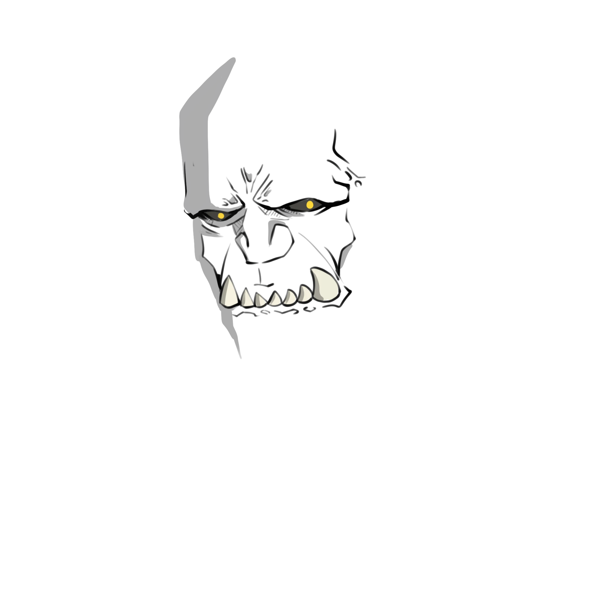 Uncommon(高级) Grum(兽人) Face(脸) 碎片 #14840
