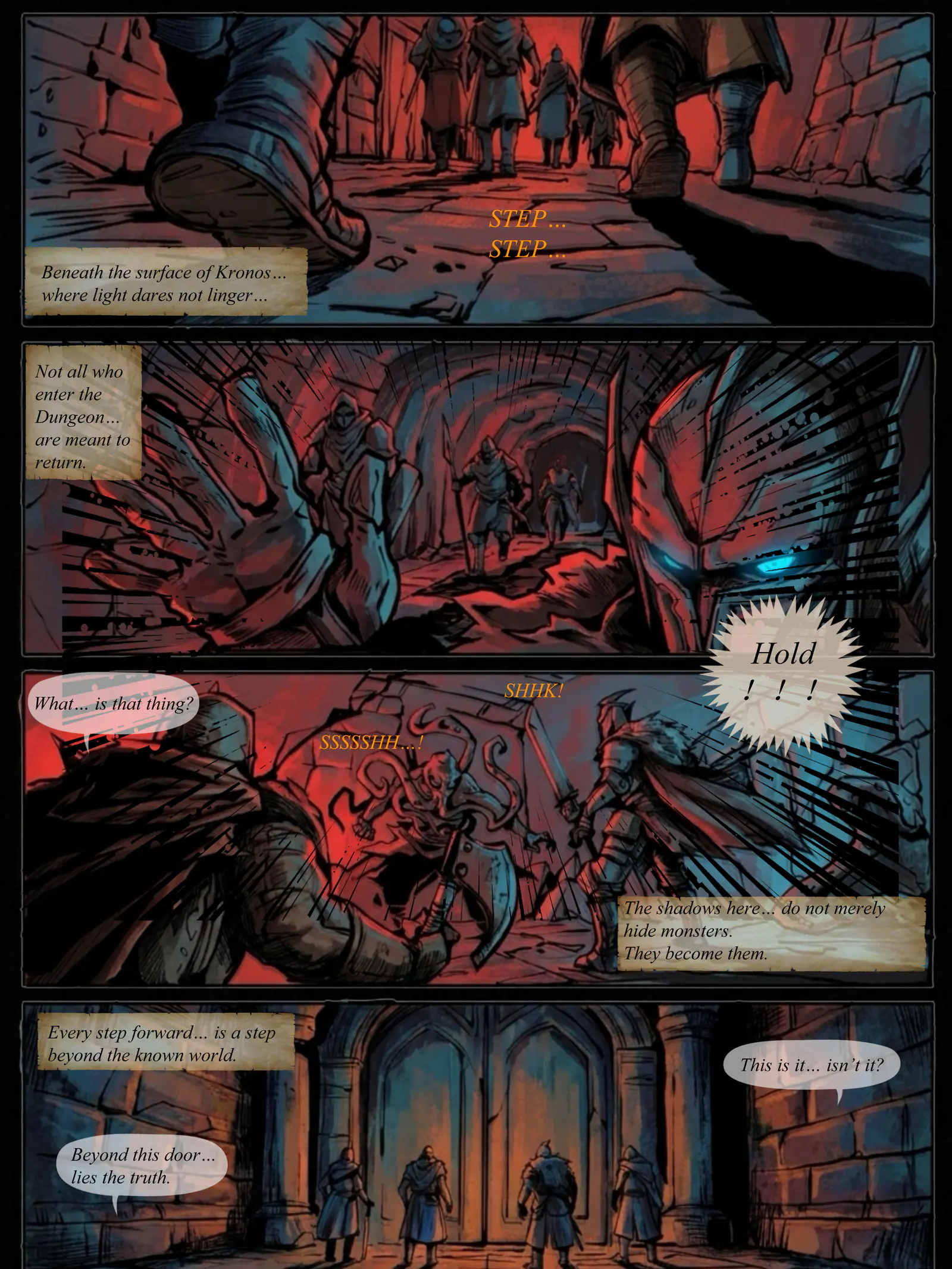 Dungeon Saga Episode 1, page 1